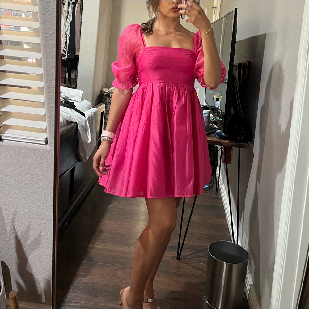 Pink dress tulle